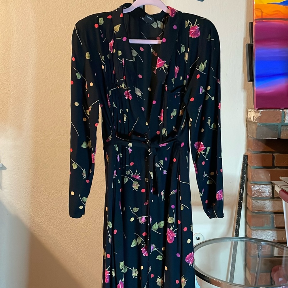 Maxi floral 3/4 sleeve dress